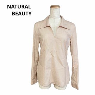 ナチュラルビューティー(NATURAL BEAUTY)のNATURAL BEAUTY ナチュラルビューティー　ブラウス　薄ピンク　M(シャツ/ブラウス(長袖/七分))