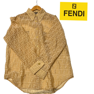 フェンディ(FENDI)のvintage☆フェンディ シースルーシャツズッカ柄イタリア製　オールド(シャツ)