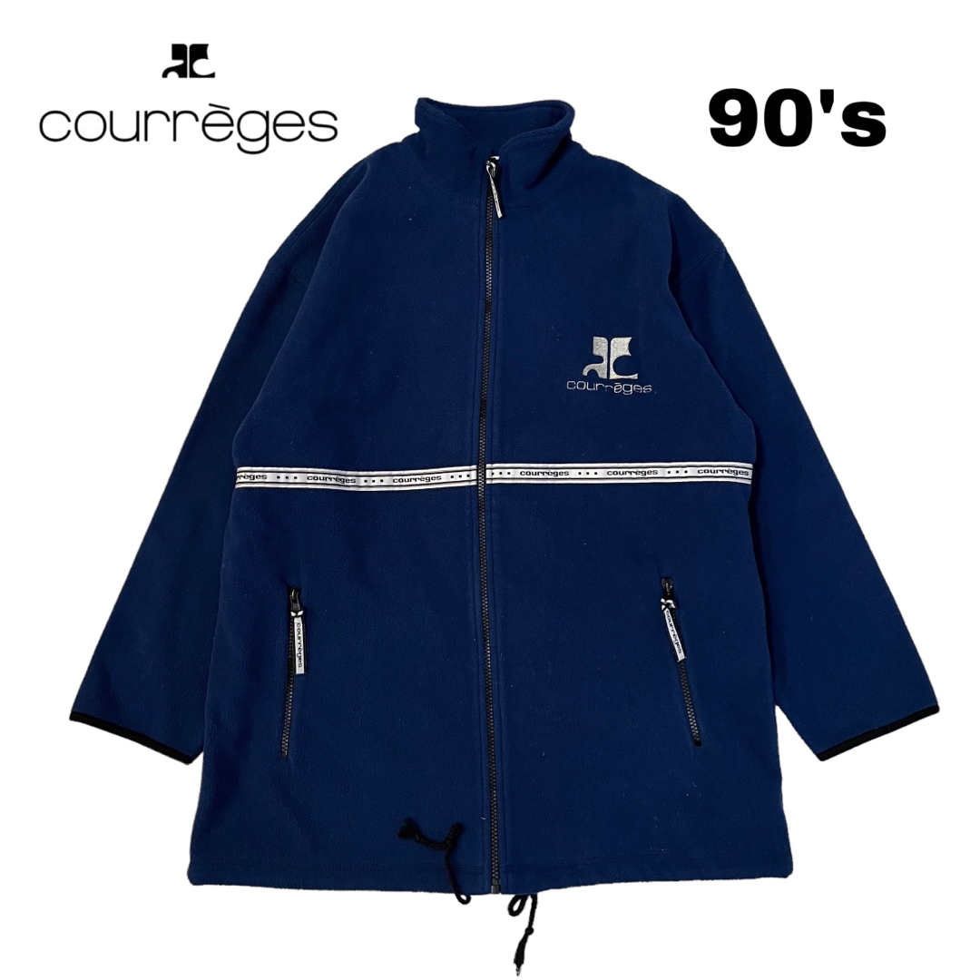 【courreges】 フランスブランド ロゴデザイン　ジャケットブルゾン