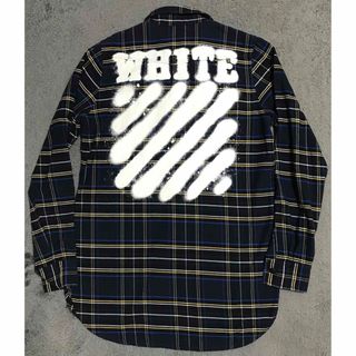 オフホワイト(OFF-WHITE)のoff-white ペイントチェックシャツ(シャツ)