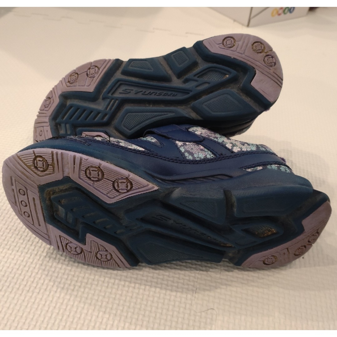 SYUNSOKU（ACHILESS）(シュンソク)の瞬足21㎝EEE 幅広のはきやすい２足セット キッズ/ベビー/マタニティのキッズ靴/シューズ(15cm~)(スニーカー)の商品写真