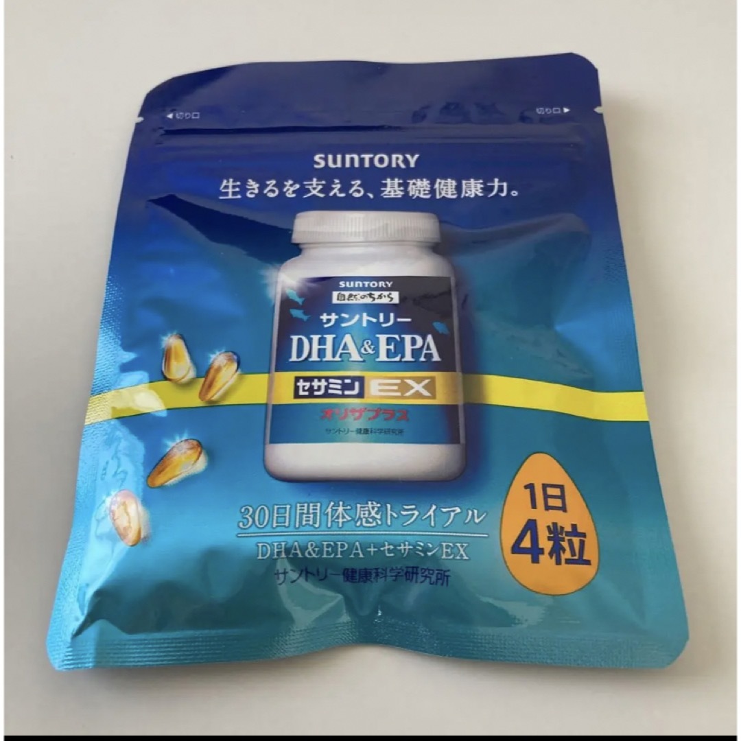 サントリー(サントリー)のサントリー・DHA&EPA＋セサミンEX・オリザプラス 食品/飲料/酒の健康食品(ビタミン)の商品写真