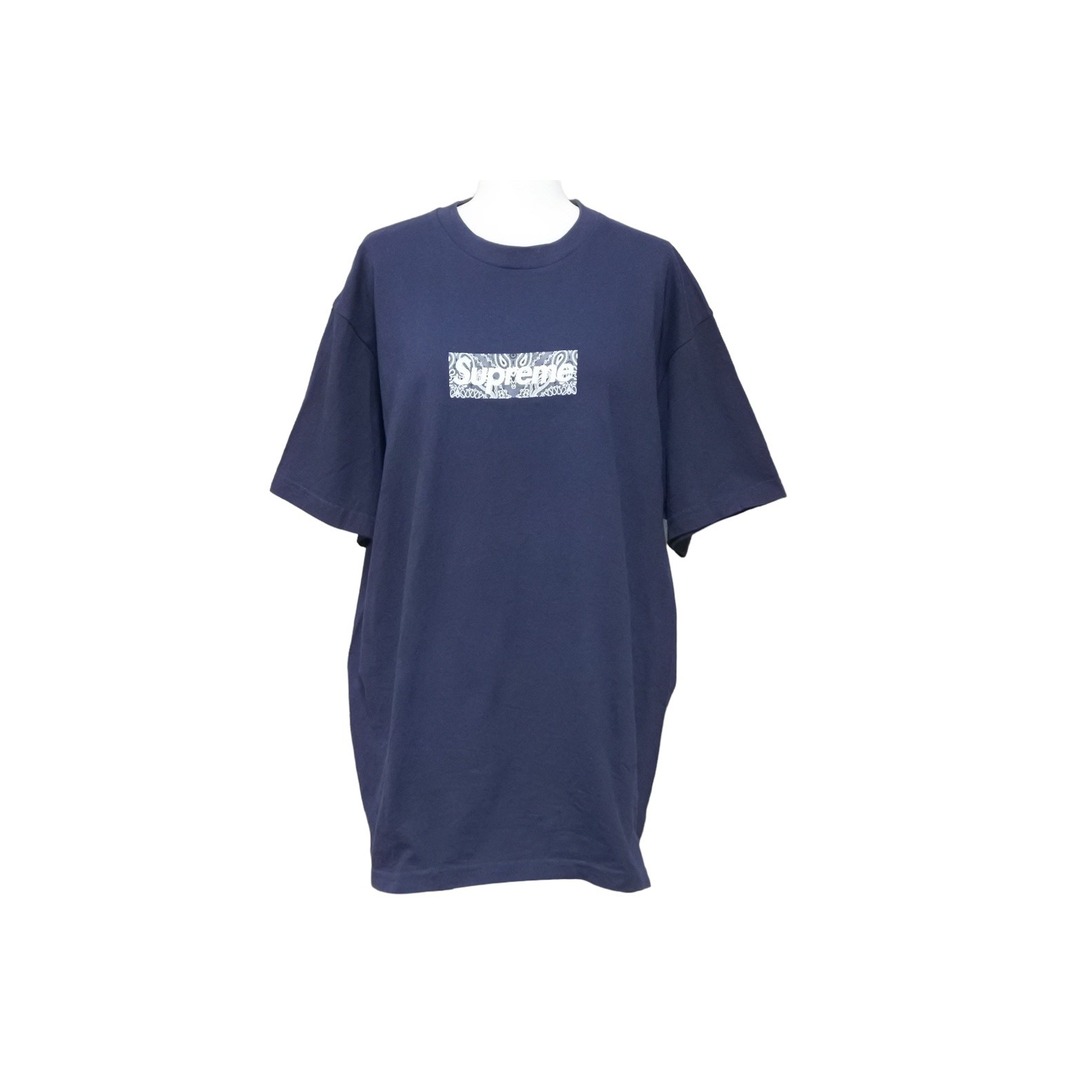 専用　XL supreme bandana box logo tee NAVY