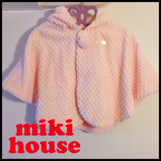 mikihouse(ミキハウス)のmiki house♡ベビーポンチョ キッズ/ベビー/マタニティのキッズ服女の子用(90cm~)(その他)の商品写真