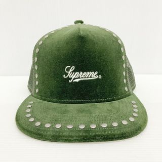 シュプリーム(Supreme)の★シュプリーム スタディッド ベルベット メッシュ バック 5-パネル cap(キャップ)