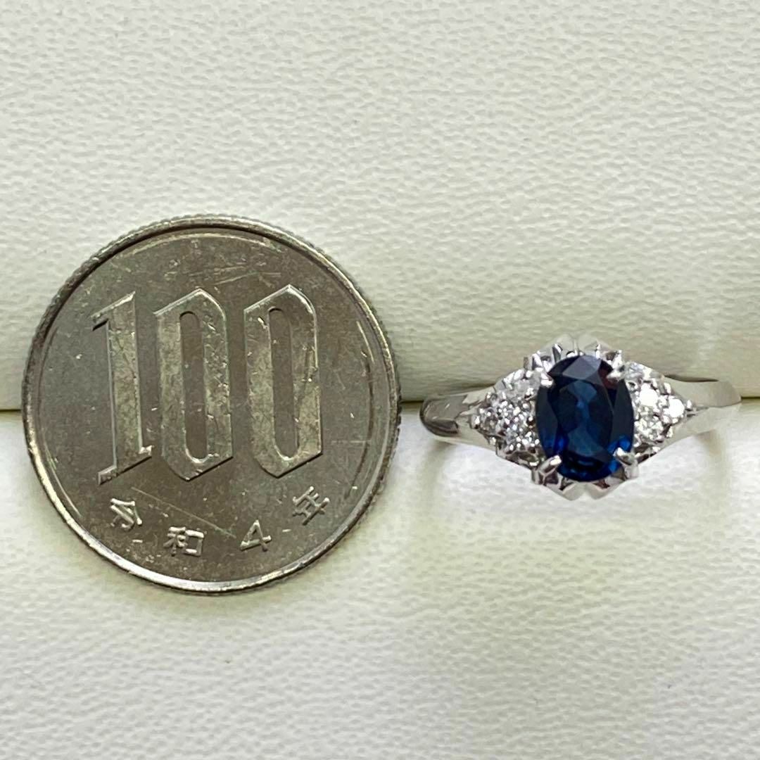 Pt900　三越　高品質サファイアリング　0.91ct　プラチナ　サファイヤ