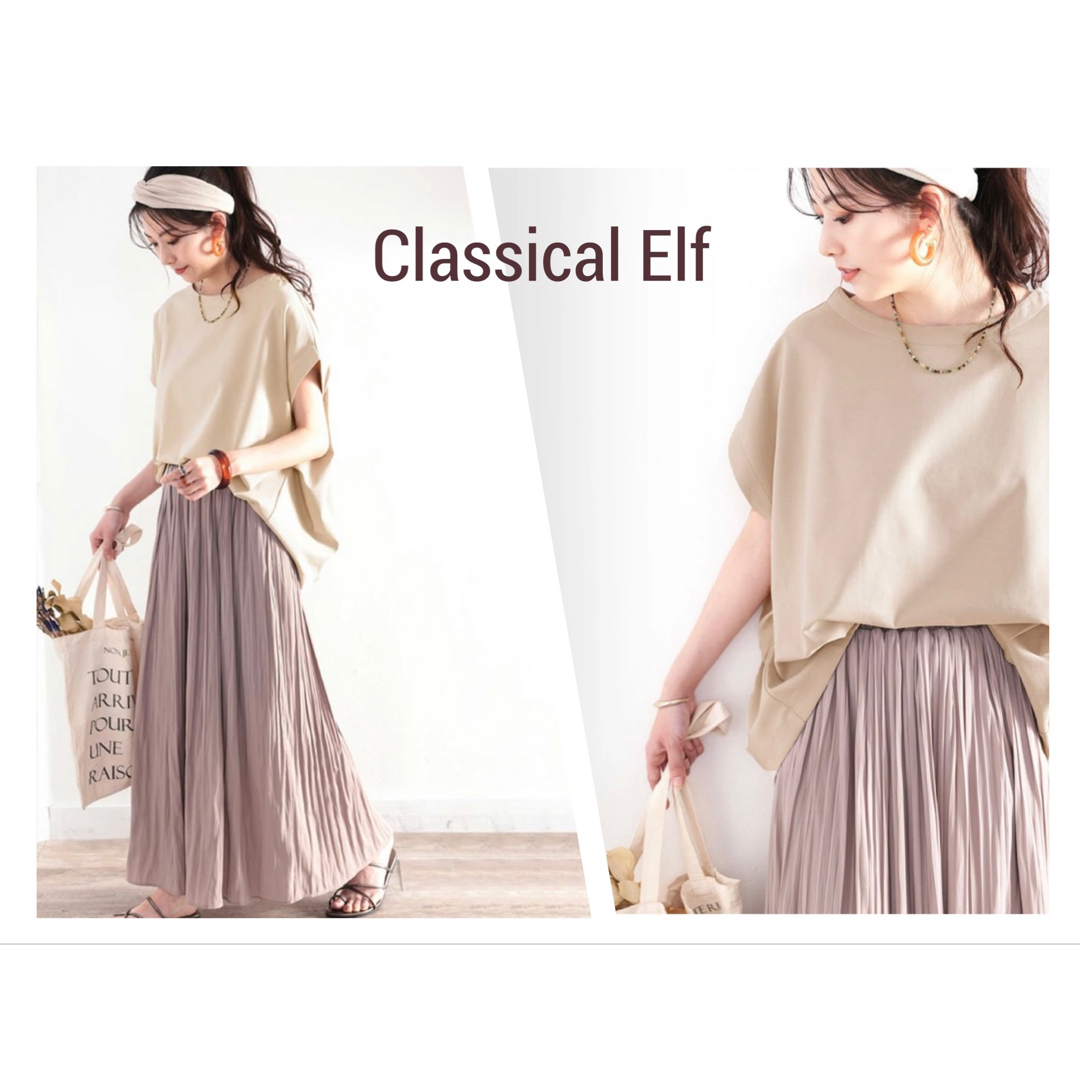 Classical Elf.(クラシカルエルフ)の【新品・タグ付】Classical Elf  コットンフレンチタックプルオーバー レディースのトップス(カットソー(半袖/袖なし))の商品写真