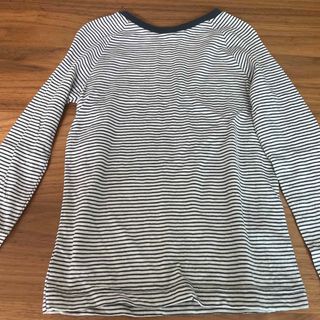 ギャップ(GAP)のgap ネイビーボーダーロンT 120薄手　美品(Tシャツ/カットソー)