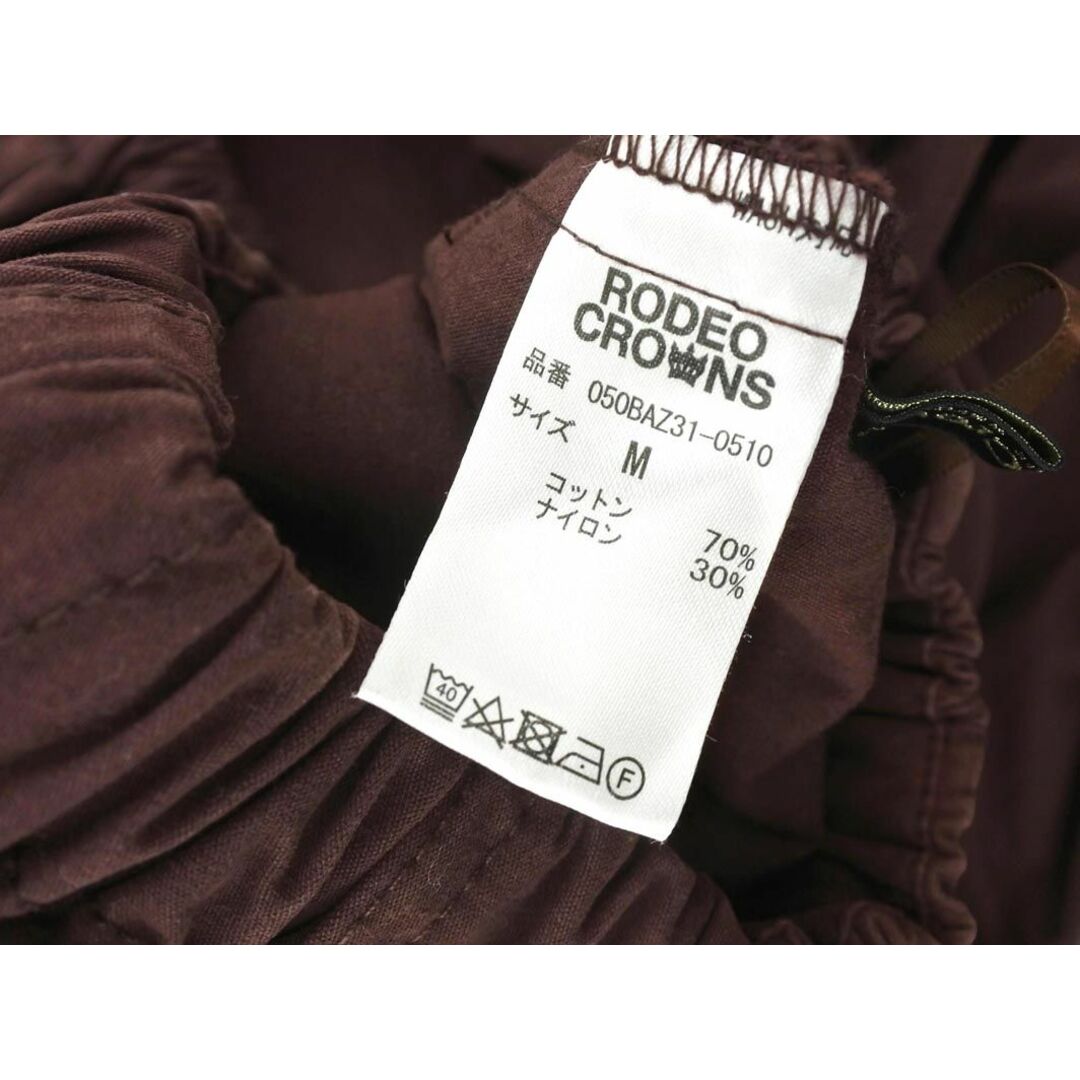 RODEO CROWNS(ロデオクラウンズ)のRODEO CROWNS ロデオクラウンズ ワイド パンツ sizeM/茶 ■■ レディース レディースのパンツ(その他)の商品写真