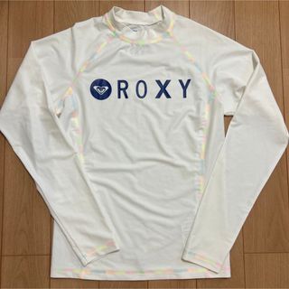 ロキシー(Roxy)の【ロキシー】ラッシュガード　Mサイズ　白　未使用品(水着)