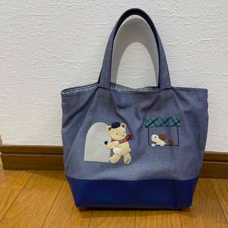 ファミリア(familiar)のファミリア　デニムバッグ　中古品(トートバッグ)