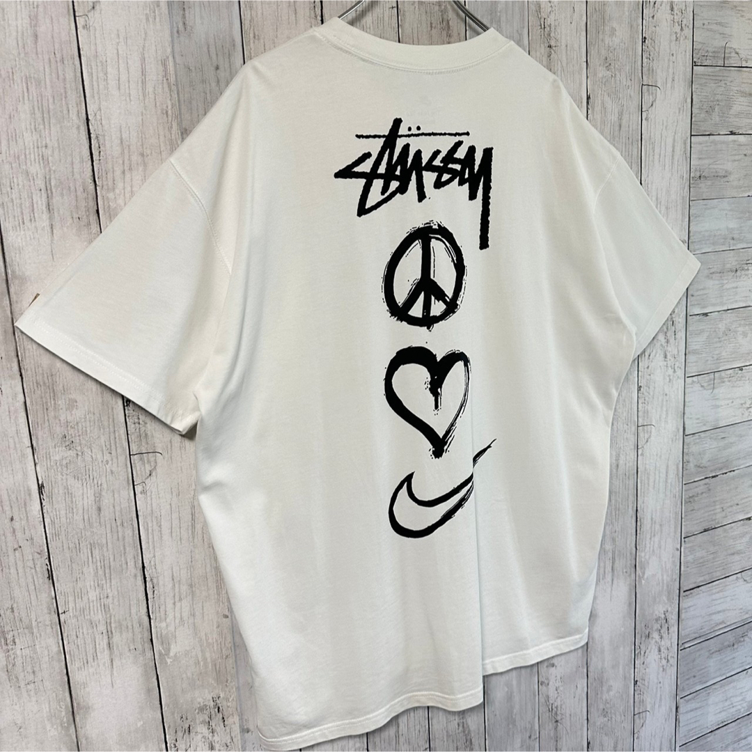 【メキシコ製】stuusy tシャツ XL デカロゴ ホワイト