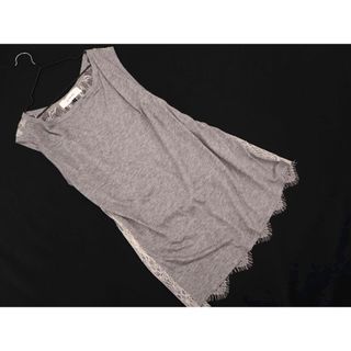 ルシェルブルー(LE CIEL BLEU)のルシェルブルー バックレース ノースリーブ カットソー size38/グレー ■◆ レディース(カットソー(半袖/袖なし))