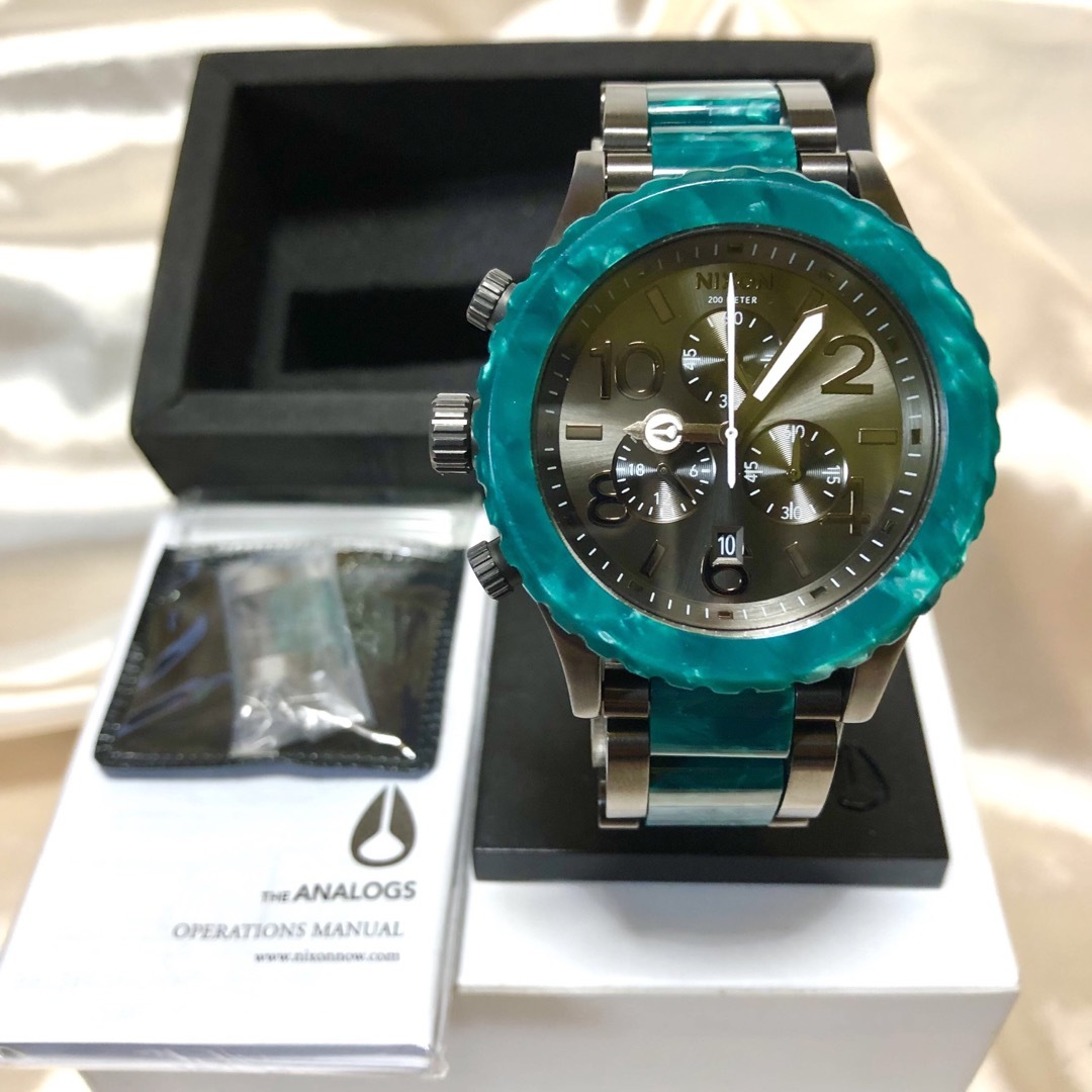 NIXON 42-20 CHRONO GUNMETAL EMERALD腕時計(アナログ) - 腕時計(アナログ)