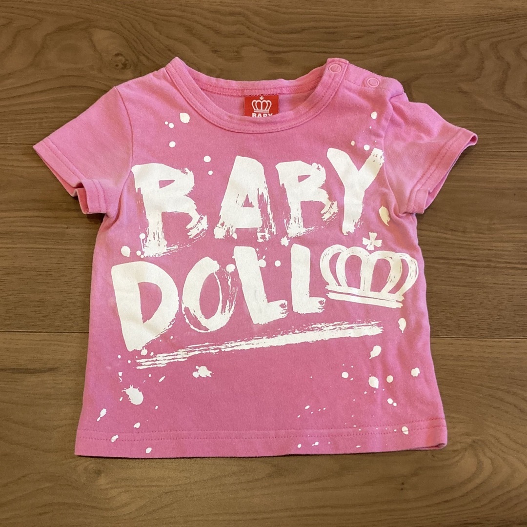 BABYDOLL(ベビードール)のBABYDOLL 半袖Tシャツ 80 3点セット キッズ/ベビー/マタニティのベビー服(~85cm)(Ｔシャツ)の商品写真