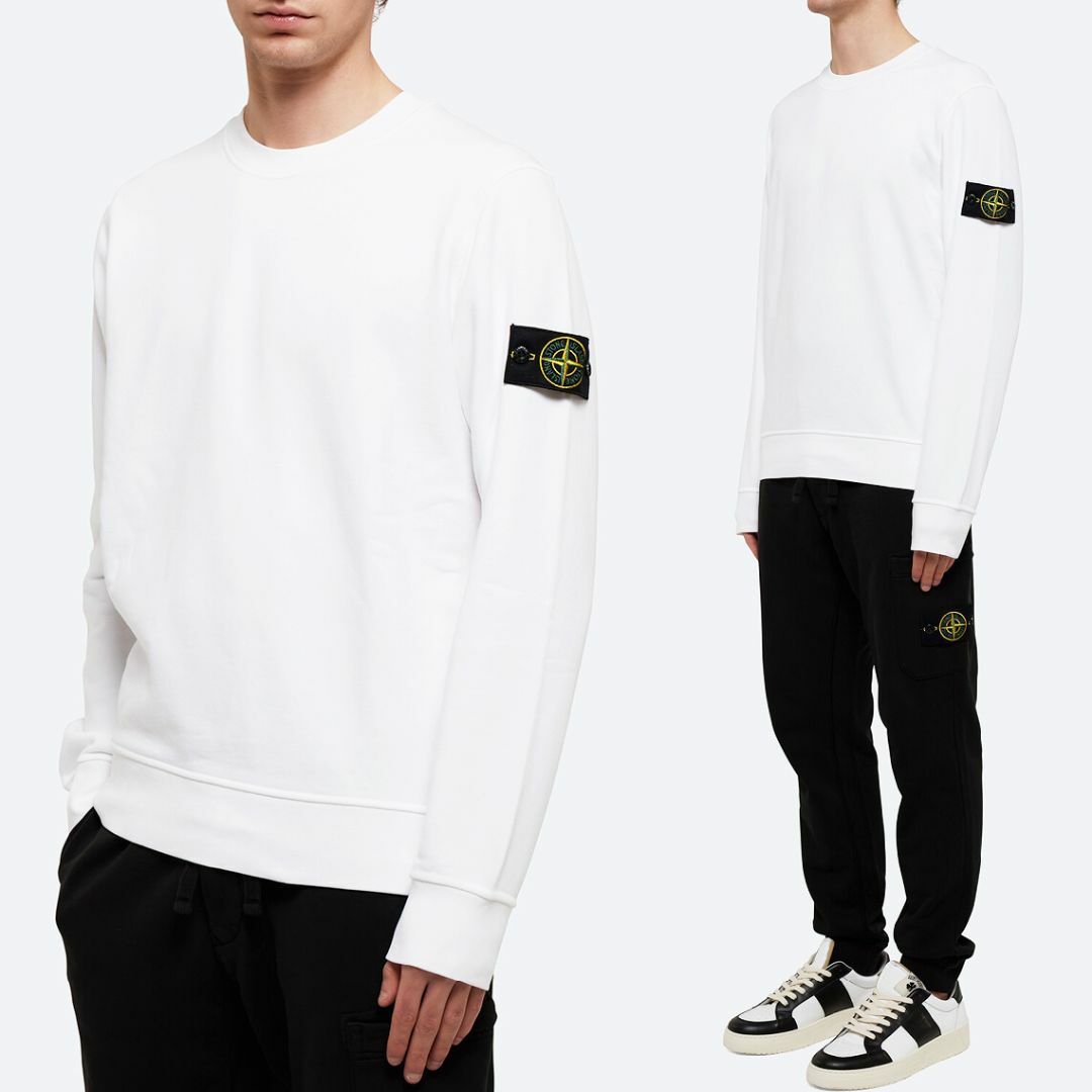 16 STONE ISLAND 101563051 ホワイト トレーナー S-
