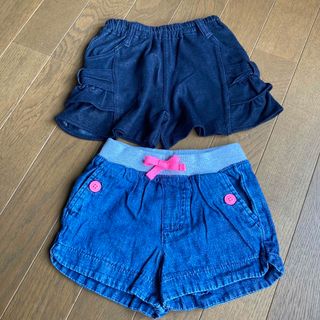 カーターズ(carter's)のショートパンツ 90 2枚 セット  デニムパンツ(パンツ/スパッツ)