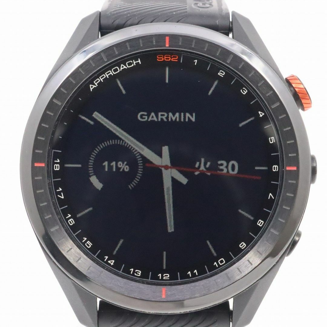 GARMIN(ガーミン)のGARMIN ガーミン Approach S62 ゴルフナビ スマートウォッチ 腕時計 ブラック Approch CT10 3個付 メンズの時計(腕時計(デジタル))の商品写真