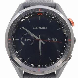 ガーミン(GARMIN)のGARMIN ガーミン Approach S62 ゴルフナビ スマートウォッチ 腕時計 ブラック Approch CT10 3個付(腕時計(デジタル))