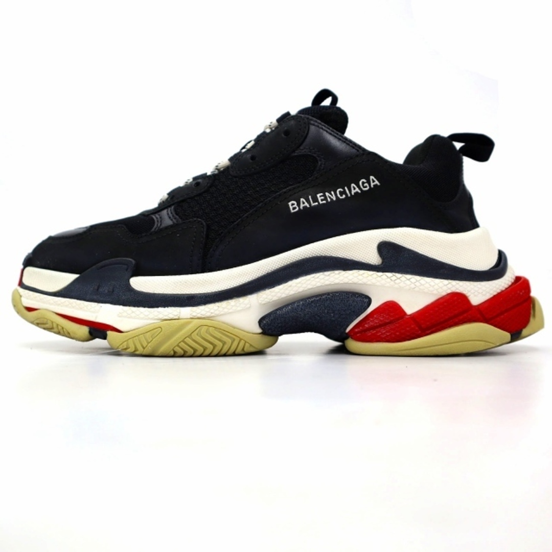 27.5cm バレンシアガ Triple S Low Black Red