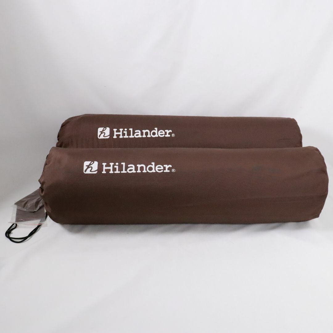 Hilander(ハイランダー)のHilander ハイランダー  スエードインフレーターマット 枕付２枚セット スポーツ/アウトドアのアウトドア(寝袋/寝具)の商品写真