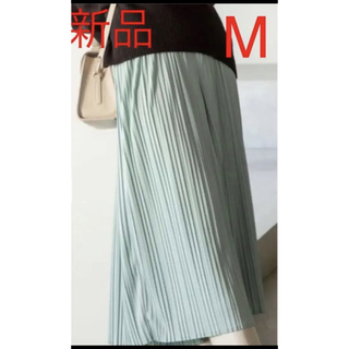 エニィスィス(anySiS)のチュールプリーツスカート パンツ　anysis エニィスィス　新品　グリーンM(カジュアルパンツ)
