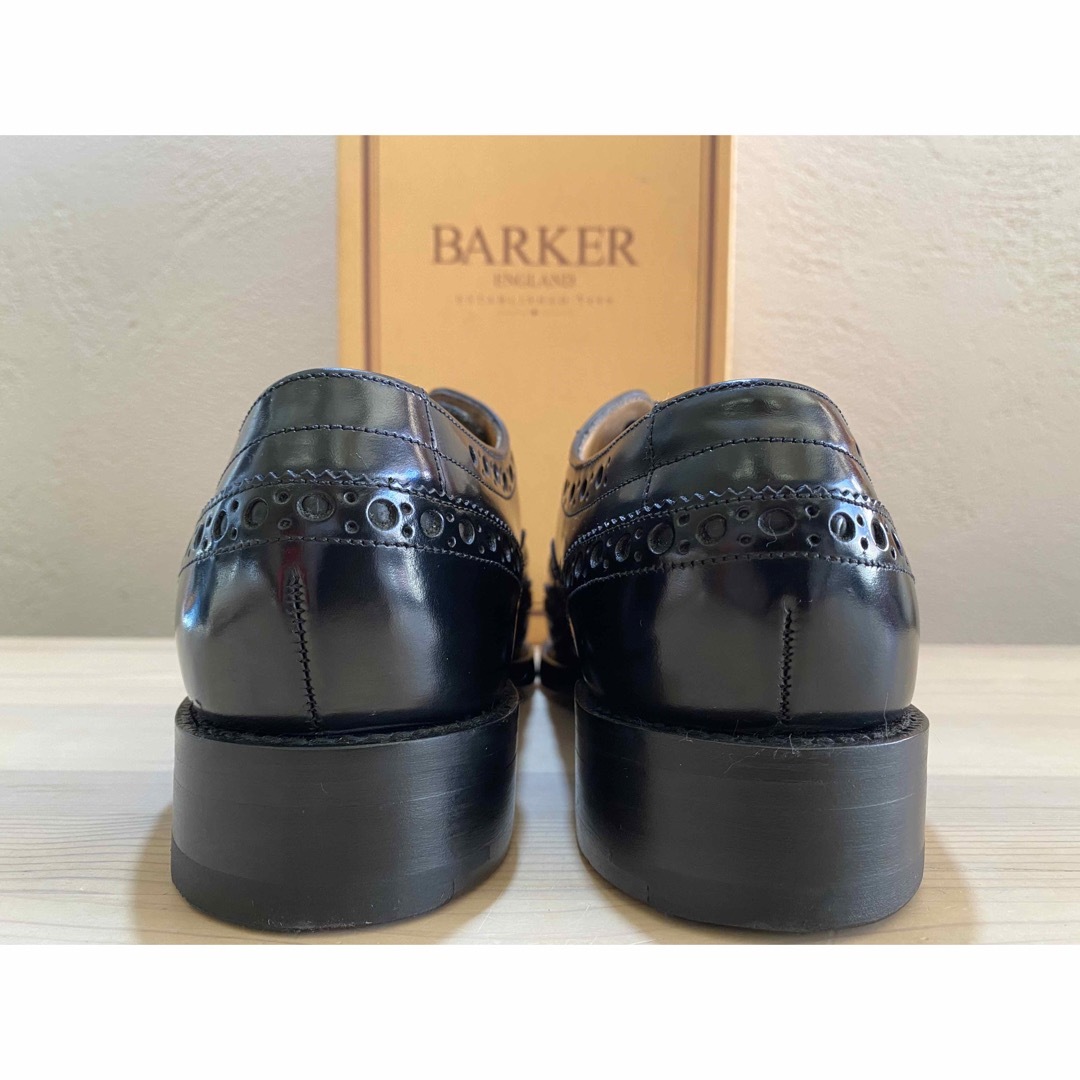 BARKER(バーカー)の新品 BARKER バーカー フルブローグ オックスフォード 革靴 ブラック メンズの靴/シューズ(ドレス/ビジネス)の商品写真