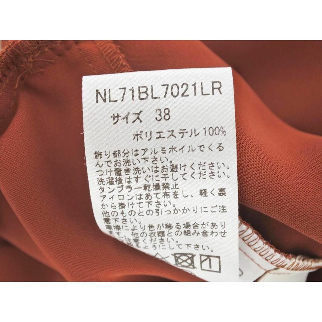 nano・universe(ナノユニバース)のnano universe ナノユニバース Vネック ブラウス シャツ size38/テラコッタ ■◆ レディース レディースのトップス(シャツ/ブラウス(半袖/袖なし))の商品写真