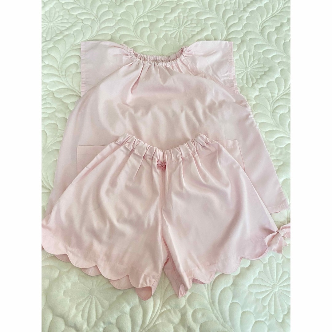 幼稚園スモック　セットアップ キッズ/ベビー/マタニティのキッズ服女の子用(90cm~)(その他)の商品写真