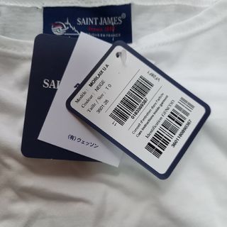 セントジェームス(SAINT JAMES)のSAINT JAMES  セントジェームス　モーレ　長袖　ホワイト(Tシャツ(長袖/七分))