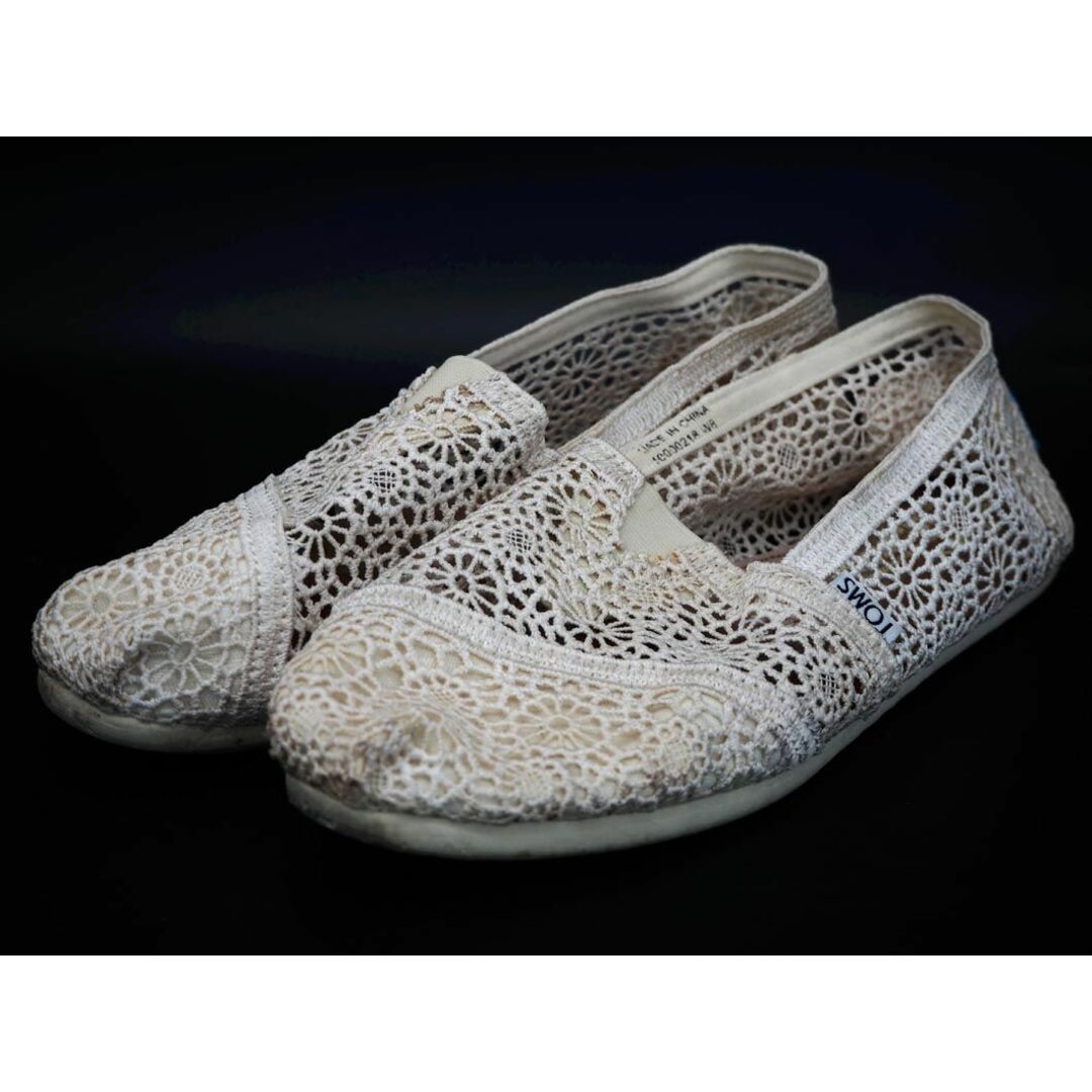 TOMS(トムズ)のTOMS トムス 総レース スリッポン スニーカー size8(25cm)/アイボリー ■◆ レディース レディースの靴/シューズ(スニーカー)の商品写真