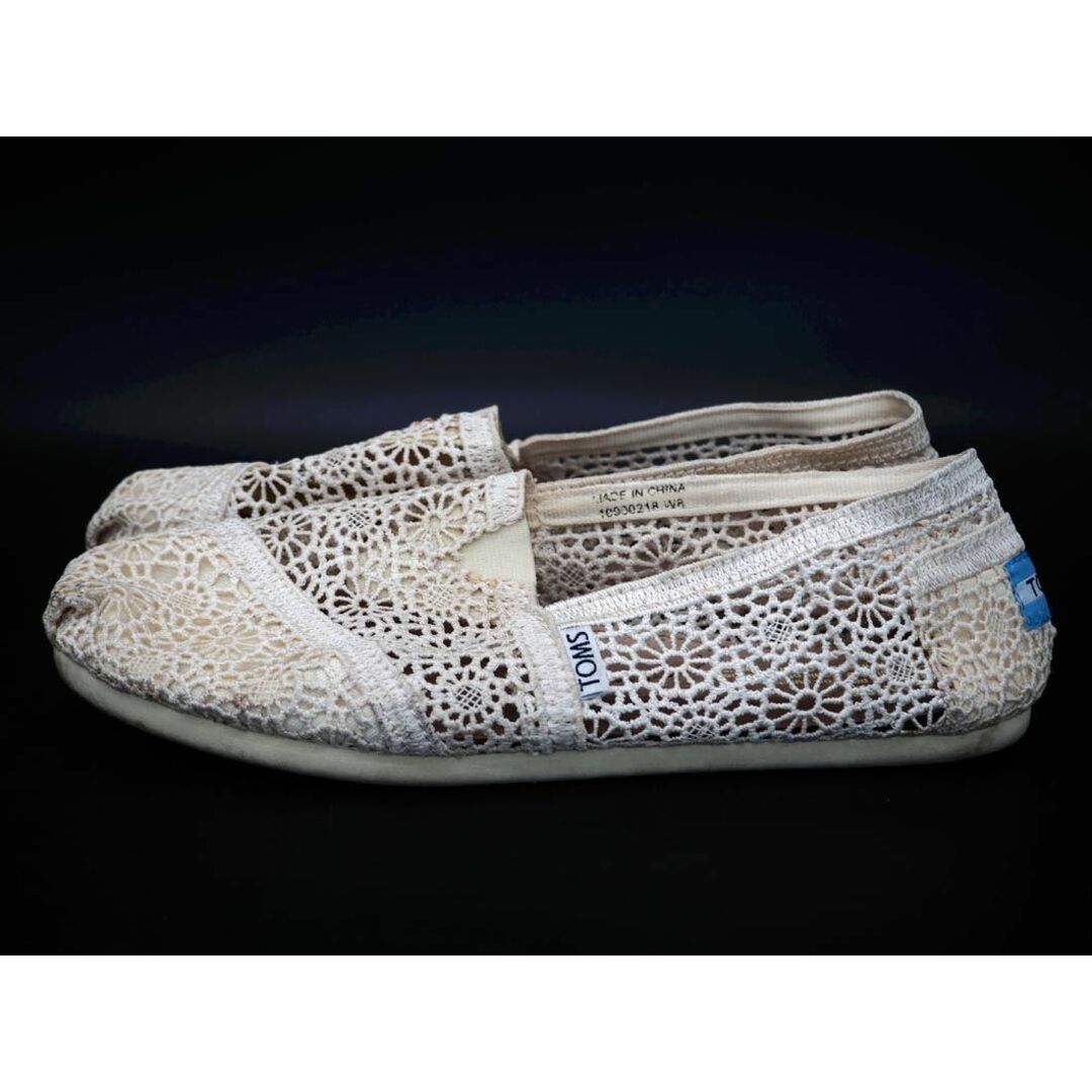 TOMS(トムズ)のTOMS トムス 総レース スリッポン スニーカー size8(25cm)/アイボリー ■◆ レディース レディースの靴/シューズ(スニーカー)の商品写真