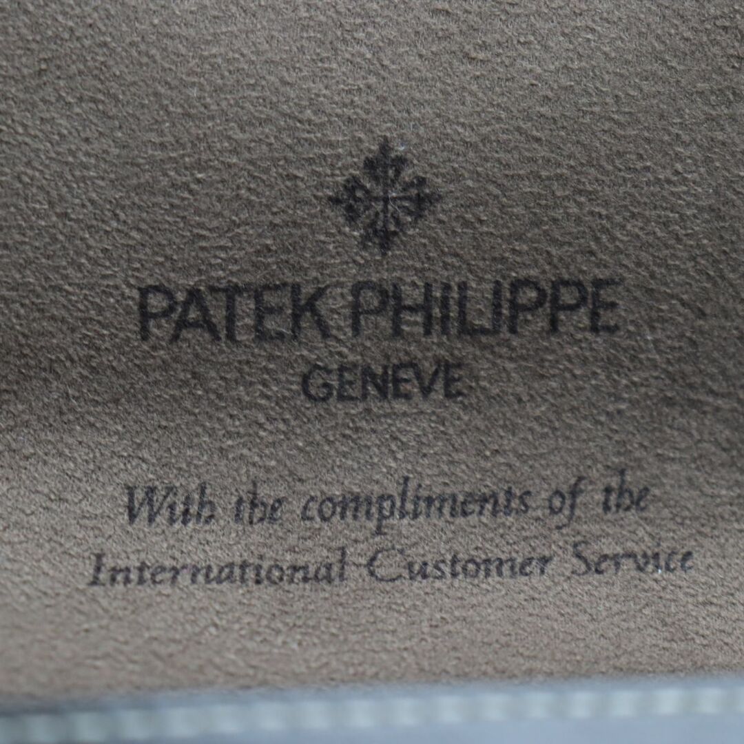 未使用品◆PATEK PHILIPPE パテックフィリップ 1本用 レザー 時計ケース/ウォッチケース/時計用携帯ポーチ ダークブラウン