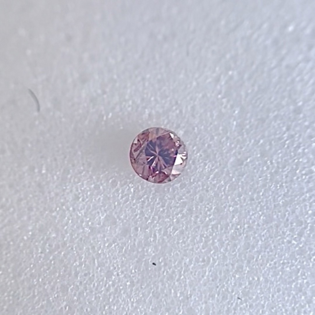 0.027ct FANCY DEEP BROWNISH ORANGY PINK