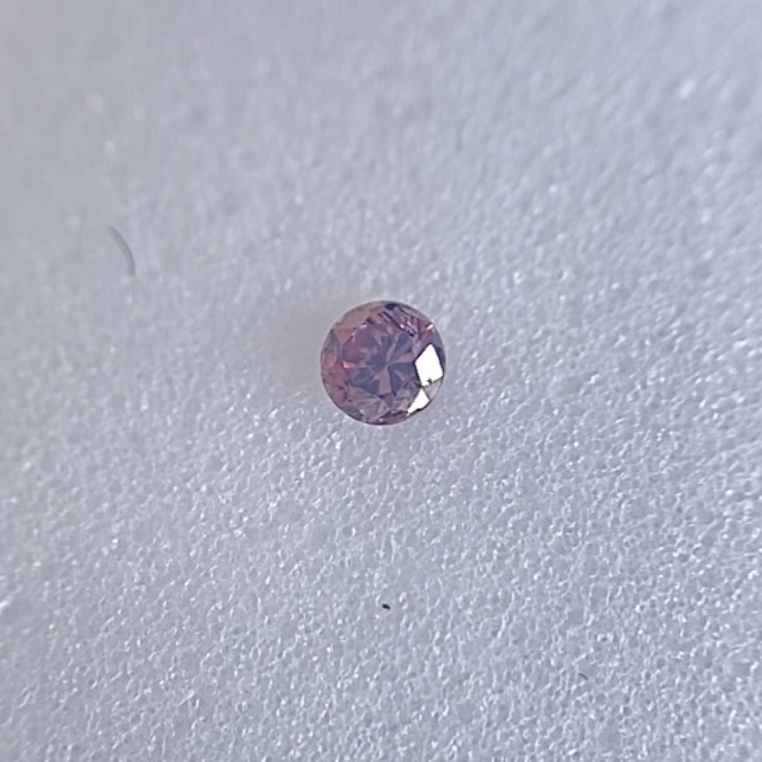 0.027ct FANCY DEEP BROWNISH ORANGY PINK