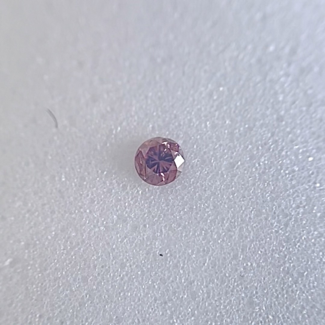 0.027ct FANCY DEEP BROWNISH ORANGY PINK