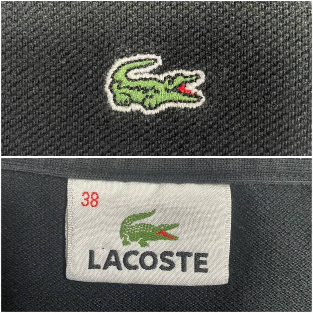 LACOSTE(ラコステ)のLACOSTE ラコステ ポロシャツ レディース サイズ38 M相当 ブラック レディースのトップス(ポロシャツ)の商品写真