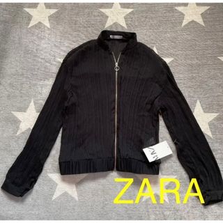 ザラ(ZARA)の新品・タグ付き　シアーバックフリンジジャケット　アウター　ZARA／ザラ(その他)