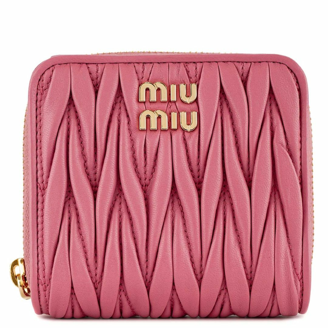 二つ折り財布 MIU MIU 5ML522 2FPP ピンク