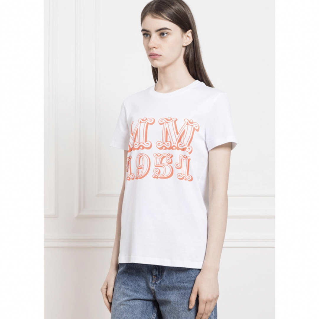 Max Mara(マックスマーラ)の新作　マックスマーラ　mincio  ロゴTシャツ レディースのトップス(Tシャツ(半袖/袖なし))の商品写真