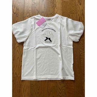 メゾピアノジュニア(mezzo piano junior)のメゾピアノジュニア　シェル柄半袖カットソー　160.165 新品(Tシャツ/カットソー)