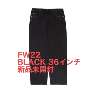 シュプリーム(Supreme)のSupreme Baggy Jean  Black 36 inch FW22(デニム/ジーンズ)