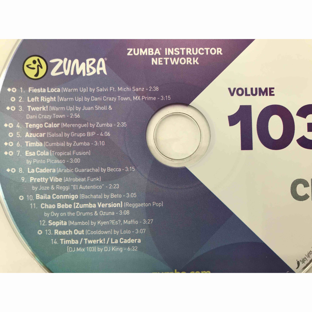 zumba zin DVD&CD vol103