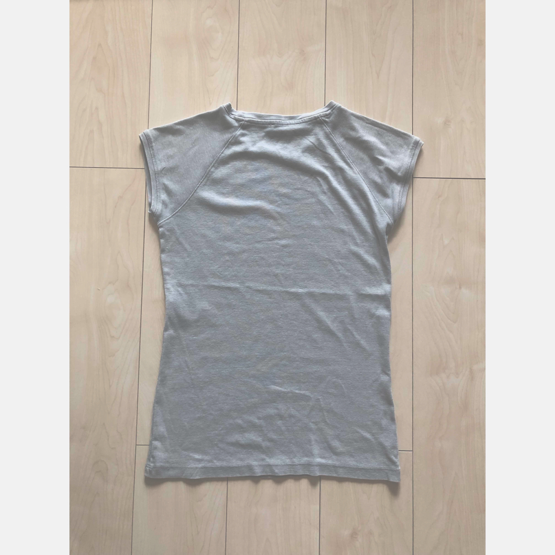 ZARA(ザラ)のZARA Tシャツ　トップス　グレーブルー レディースのトップス(Tシャツ(半袖/袖なし))の商品写真