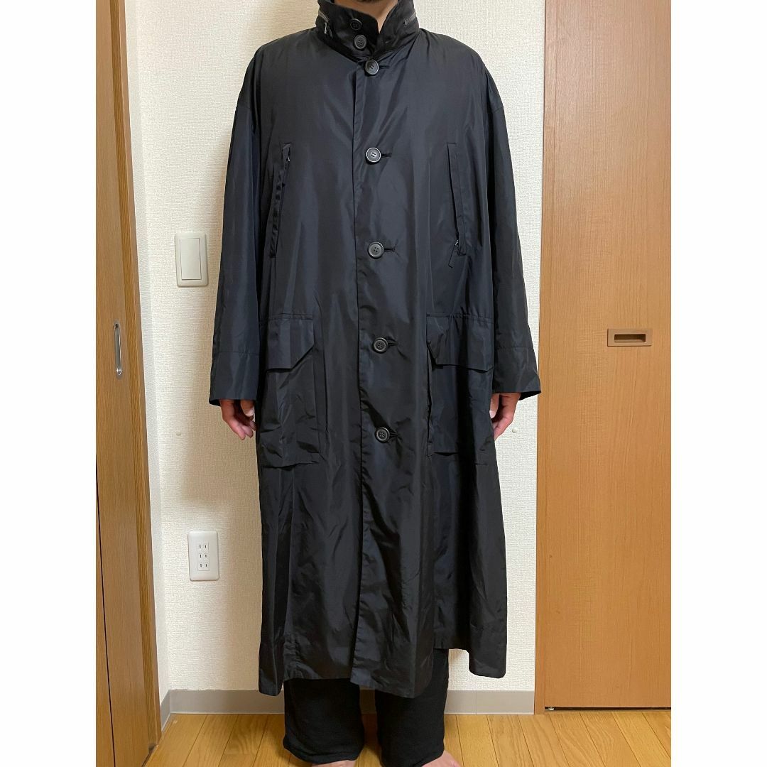 ISSEY MIYAKE ナイロンロングコート-