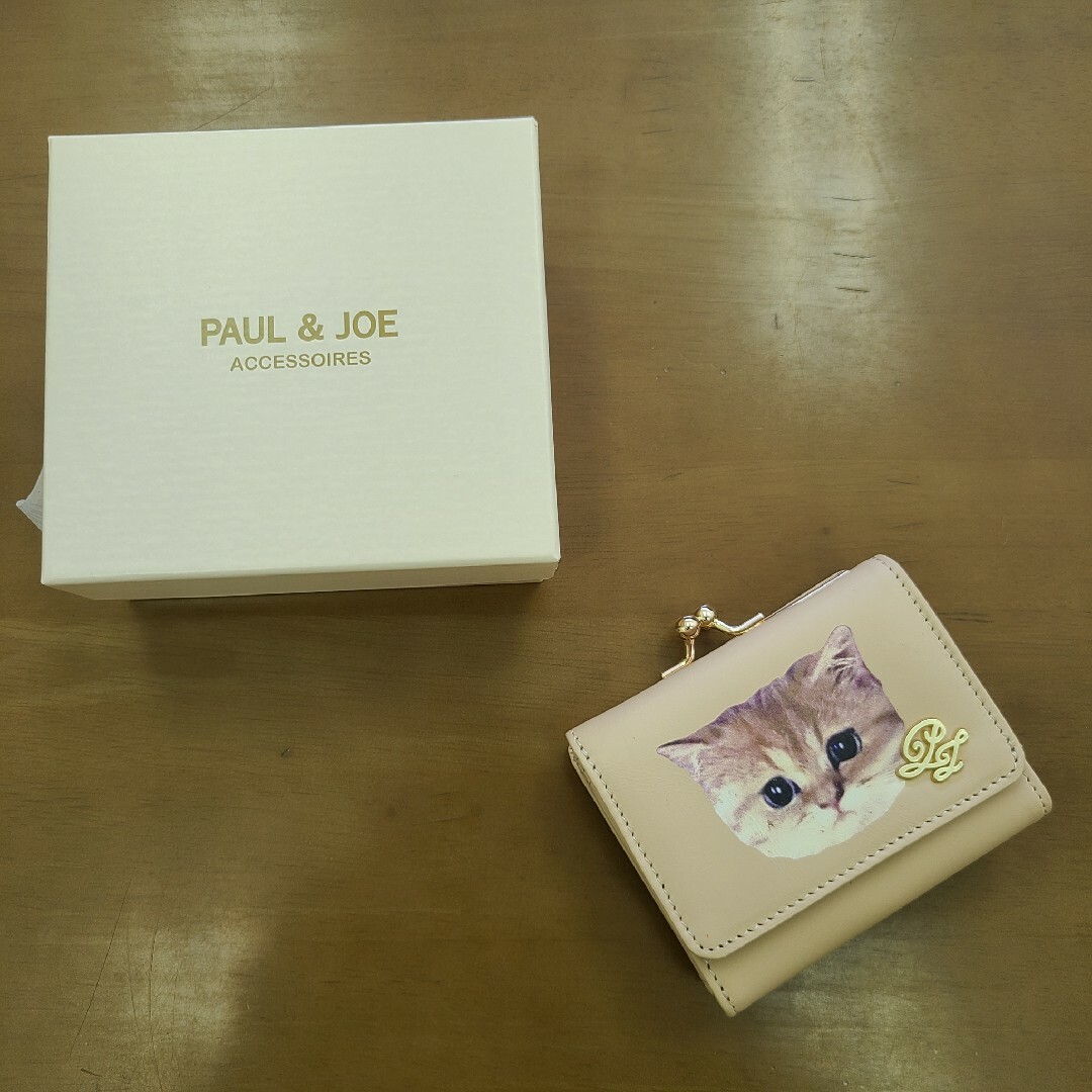 PAUL & JOE(ポールアンドジョー)のポールアンドジョー 革財布 牛革 口金ミニ財布 猫 PAUL & JOE レディースのファッション小物(財布)の商品写真