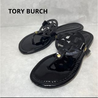 トリーバーチ(Tory Burch)のちょこ様　専用　トリーバーチ　TORY BURCH サンダル 黒　22.5(サンダル)