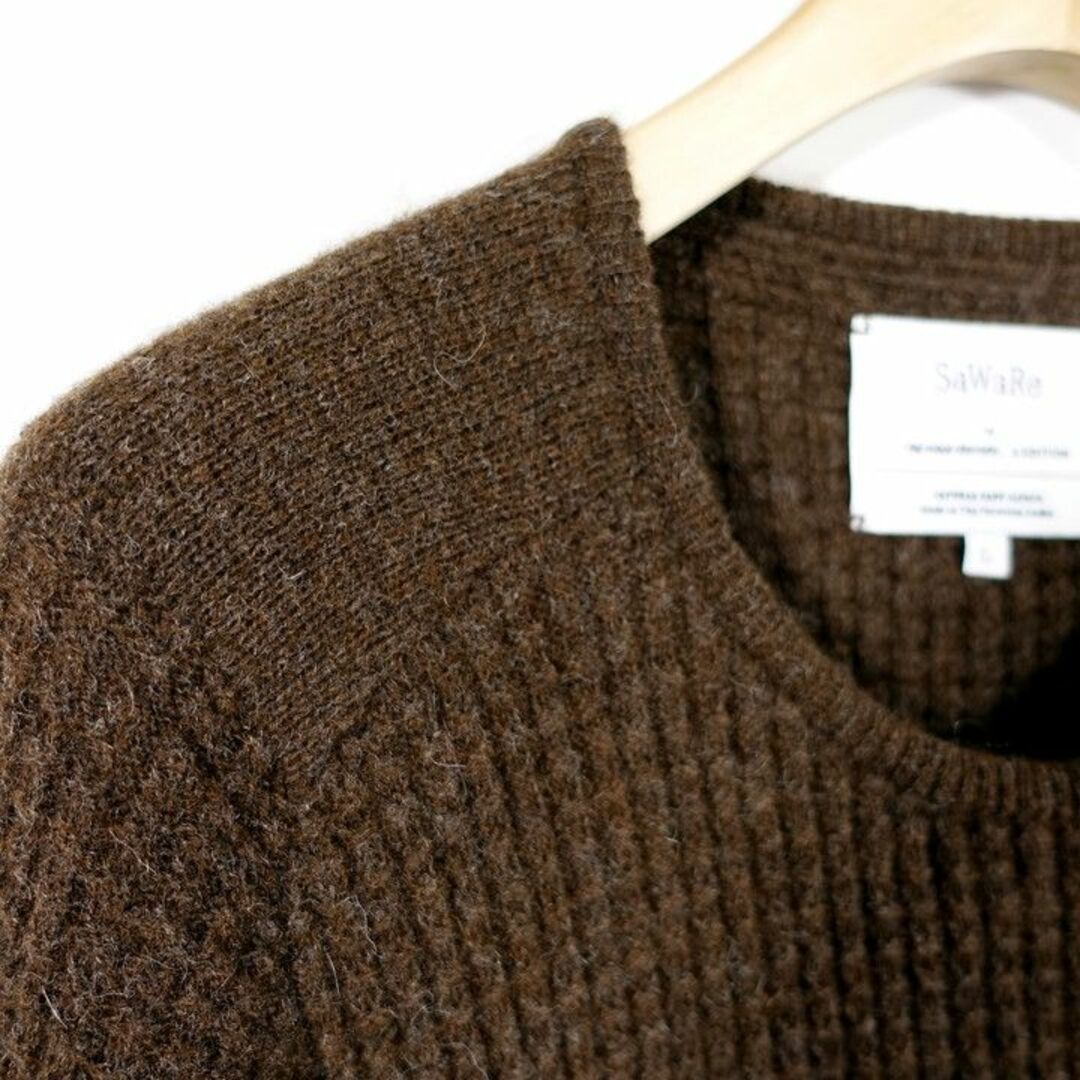 【極美品】ザ イノウエブラザーズ ワッフルニット SAWARE ザイノウエブラザーズ\u0026エディション アルパカワッフルニット
