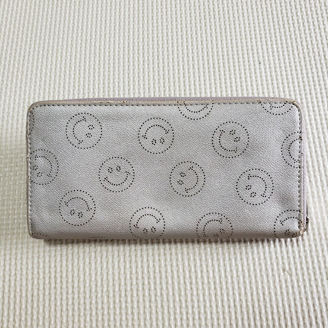ニコちゃん シルバー長財布 レディースのファッション小物(財布)の商品写真