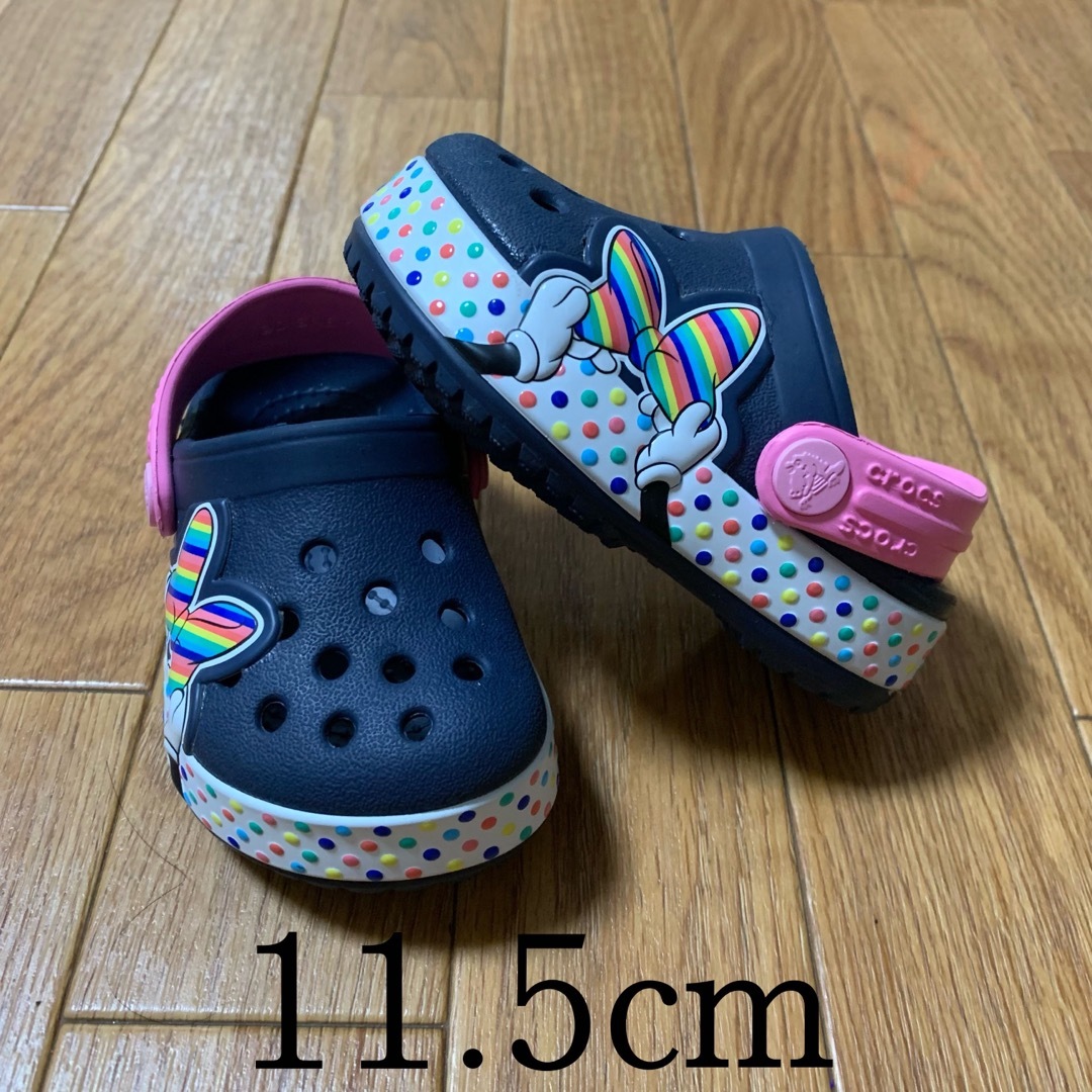 crocs(クロックス)の子供用クロックス ミニー　ディズニー キッズ/ベビー/マタニティのベビー靴/シューズ(~14cm)(サンダル)の商品写真
